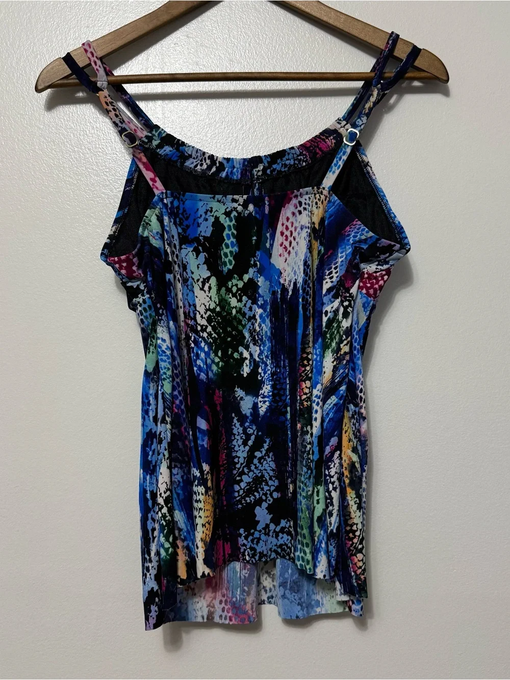 Magicsuit By Miraclesuit Tankini Swimsuit Top Women’s 8 Snake-Print Ruffle